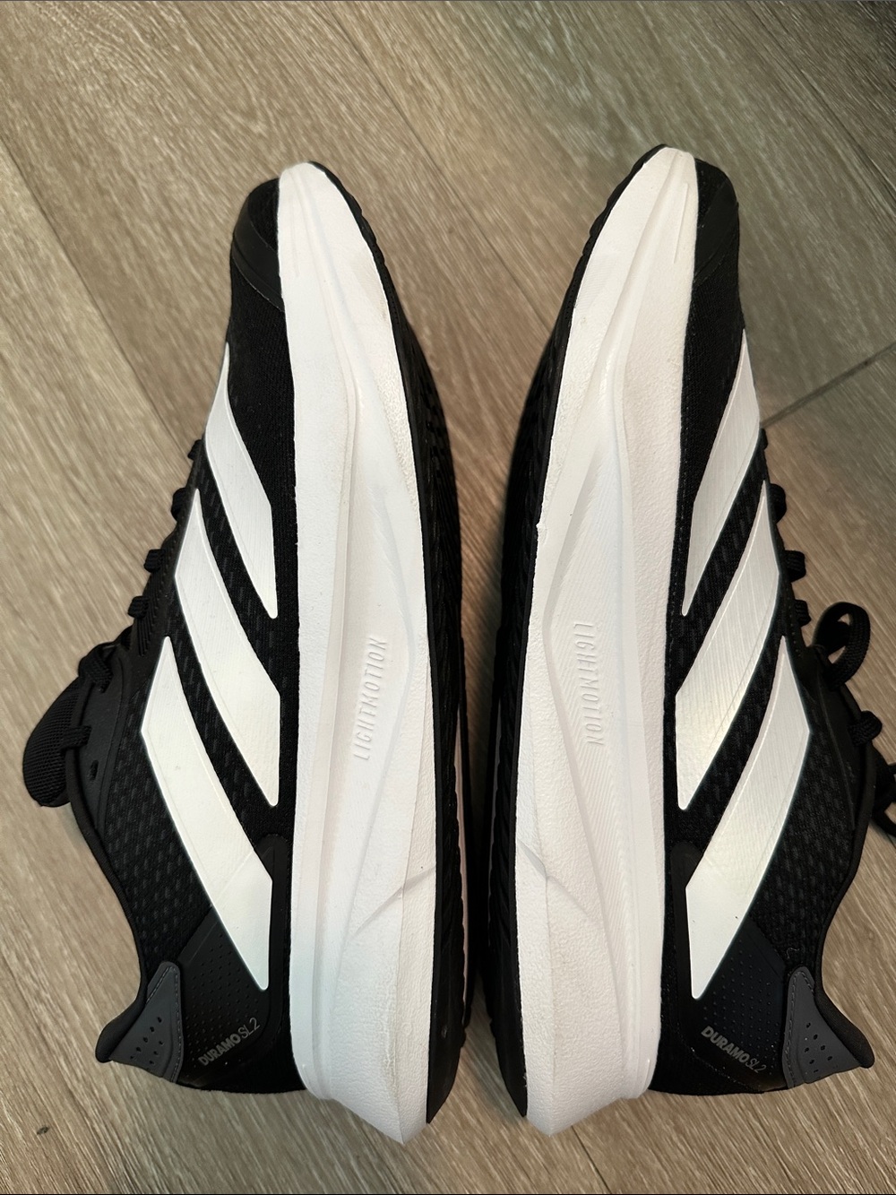 NWOT Adidas Duramo SL 2 Black & White Running Sneakers - Picture 11 of 13